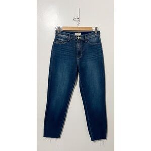 L'AGENCE Women's Blue Gold Glitter Coat Ankle Jeans Size 26